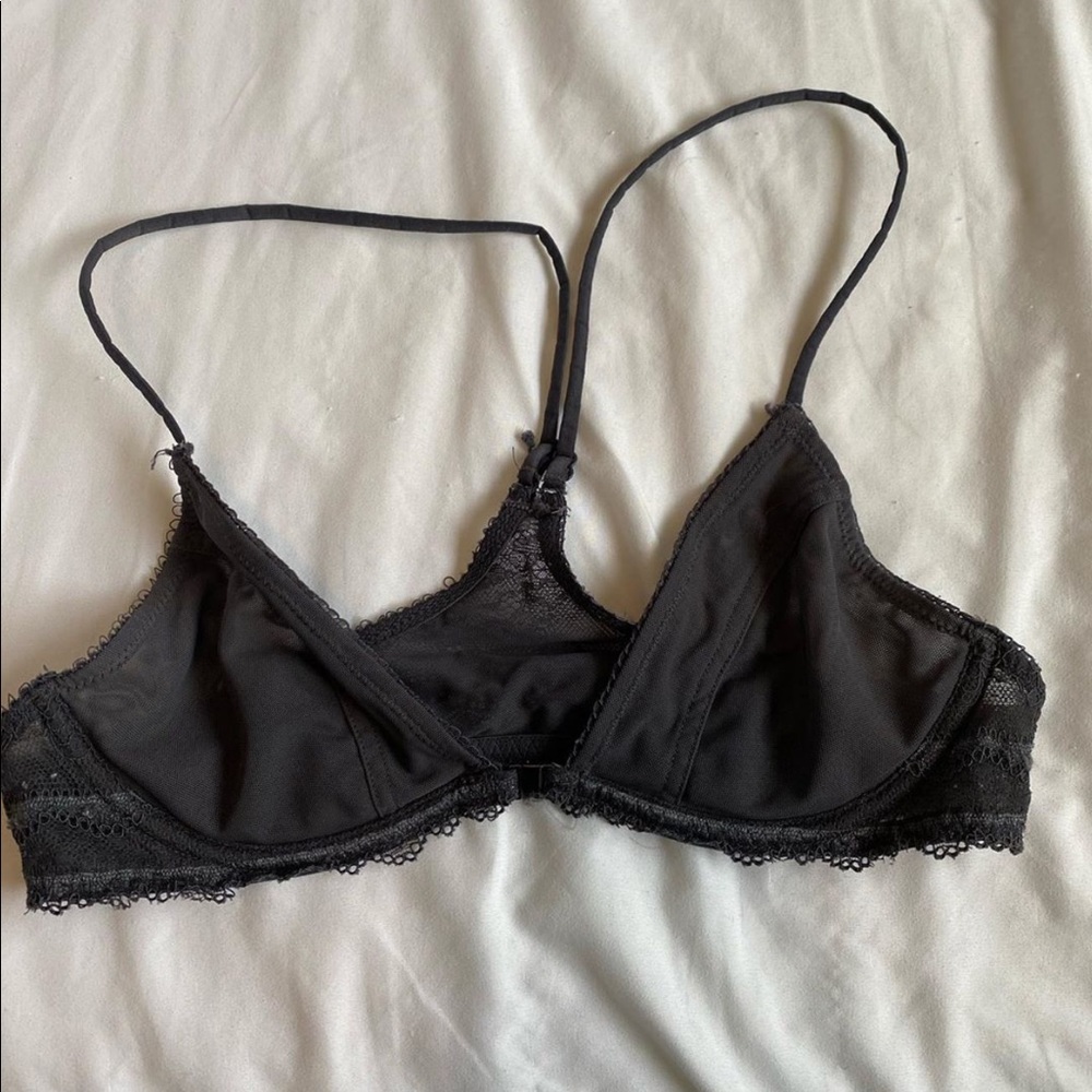 See through grey bralette